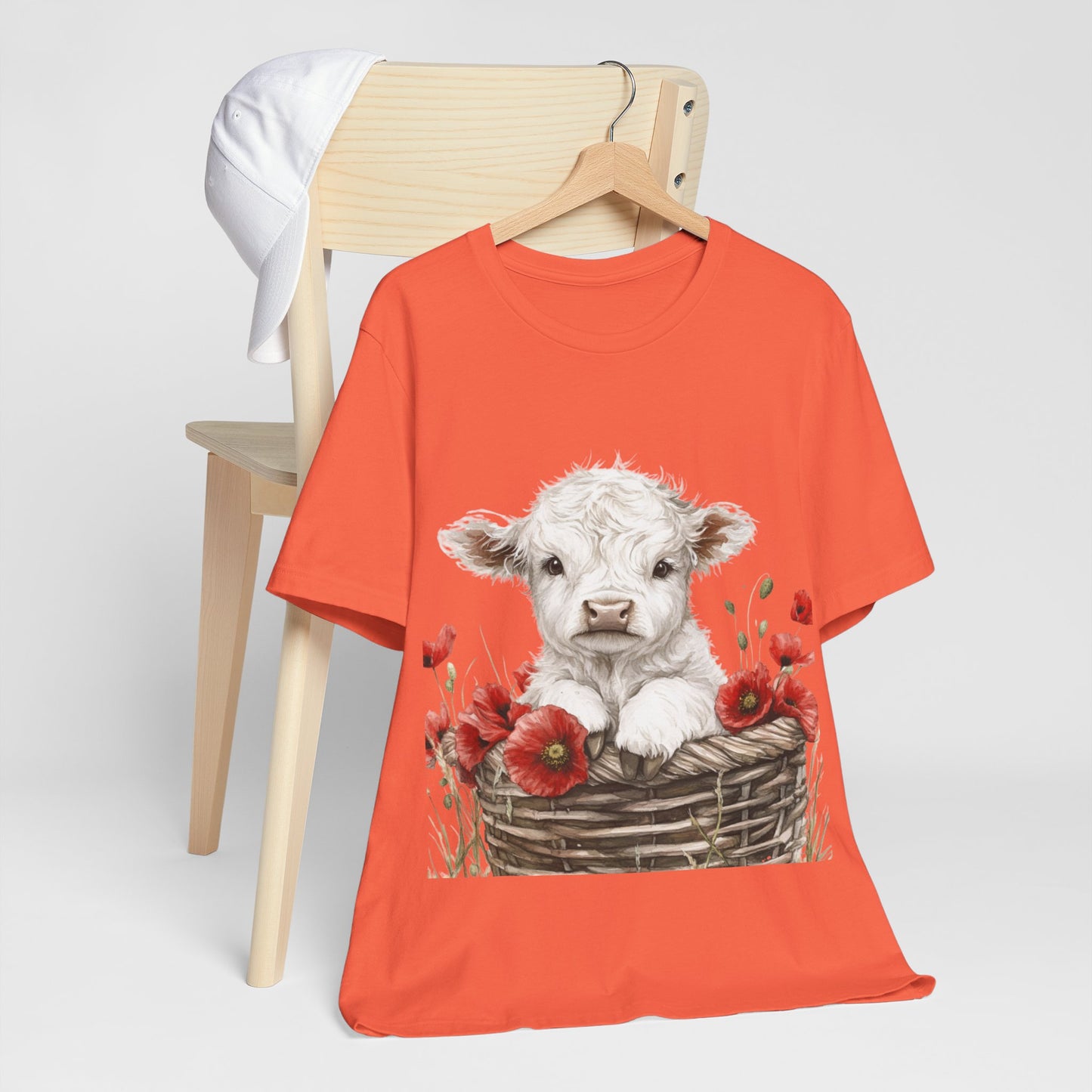 Cute Cow Floral Tee