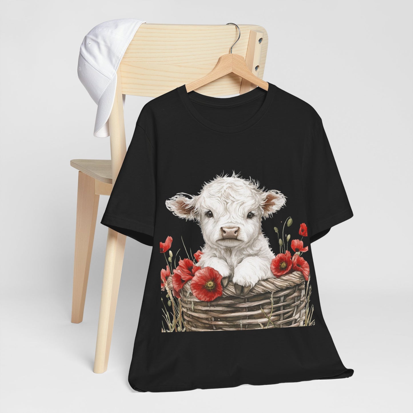 Cute Cow Floral Tee