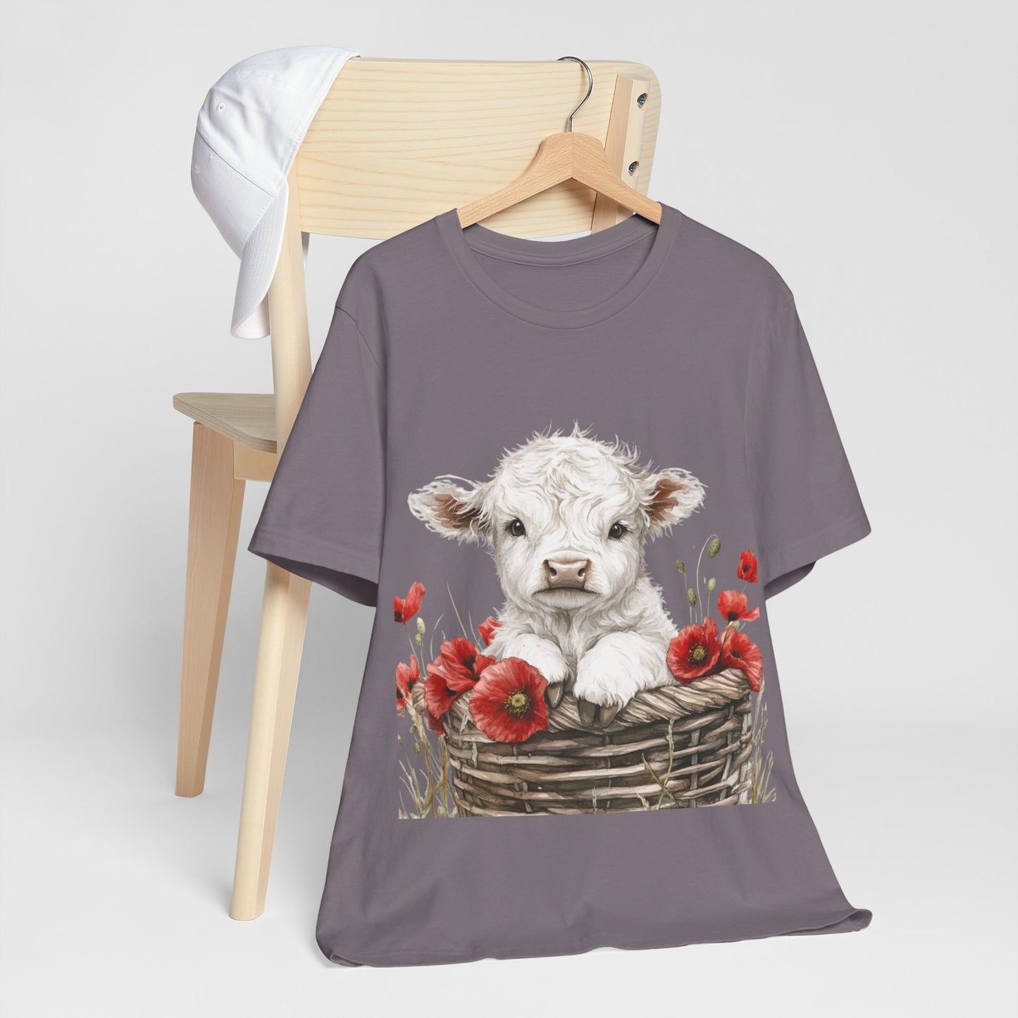Cute Cow Floral Tee