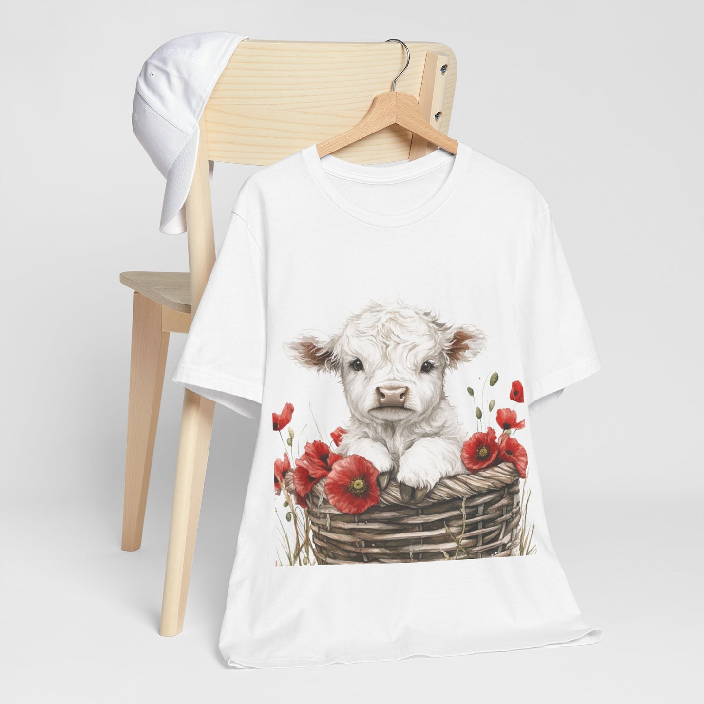 Cute Cow Floral Tee