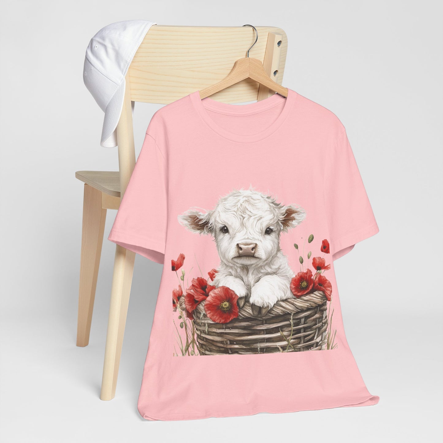 Cute Cow Floral Tee