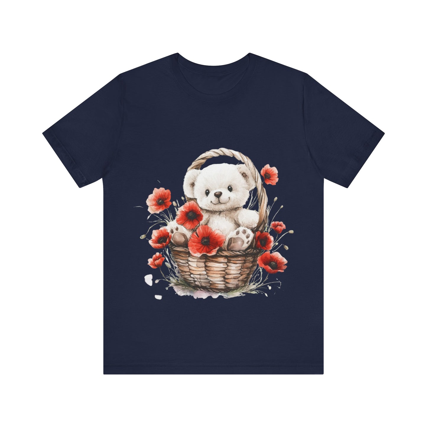 Cute Bear Floral Unisex Tee - Perfect Spring/Summer Gift